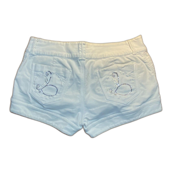bebe Pants - BEBE with Rhinestone Decor Back Pocket & Embroidery Shorts Size 29.